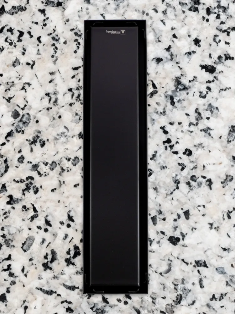 Rejilla de piso negra 30x7