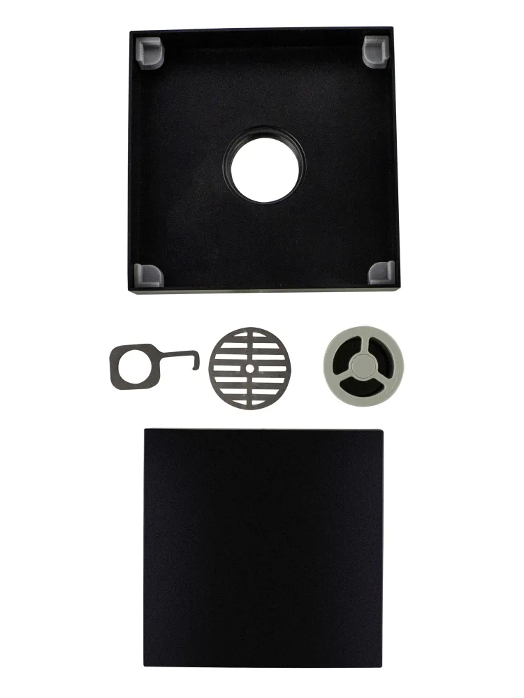 Rejilla de piso negra Drenare 15x15 20% OFF