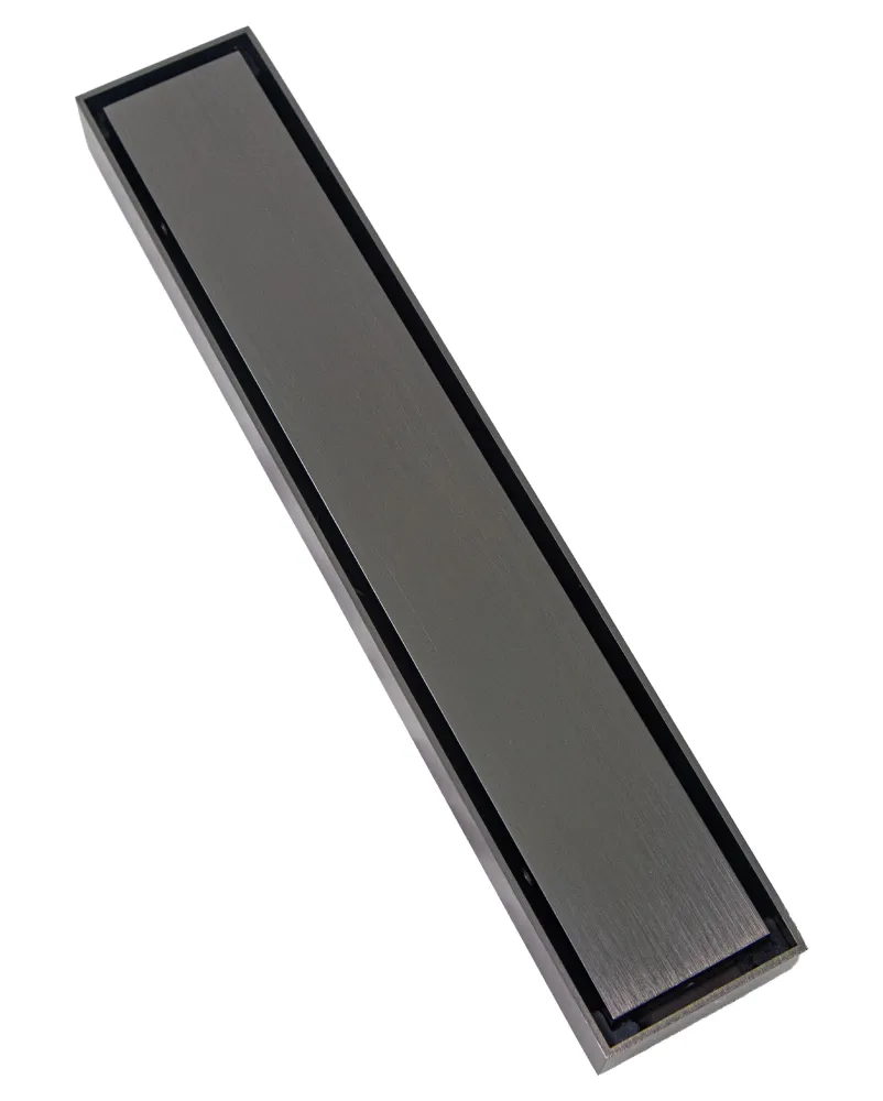 Rejilla de piso para enchapar Drenare 30x5,5 Nero