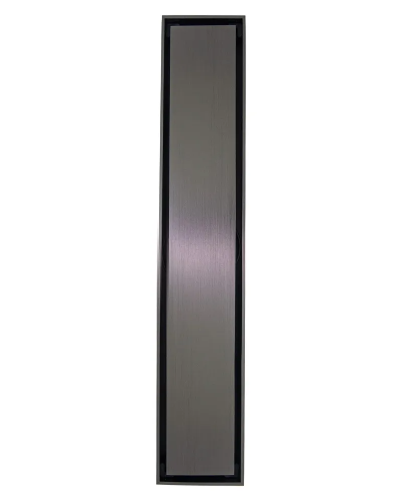 Rejilla de piso para enchapar Drenare 30x5,5 Nero