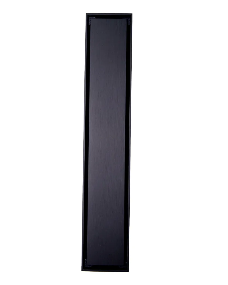 Rejilla de piso para enchapar Drenare 30x5,5 Negro Mate