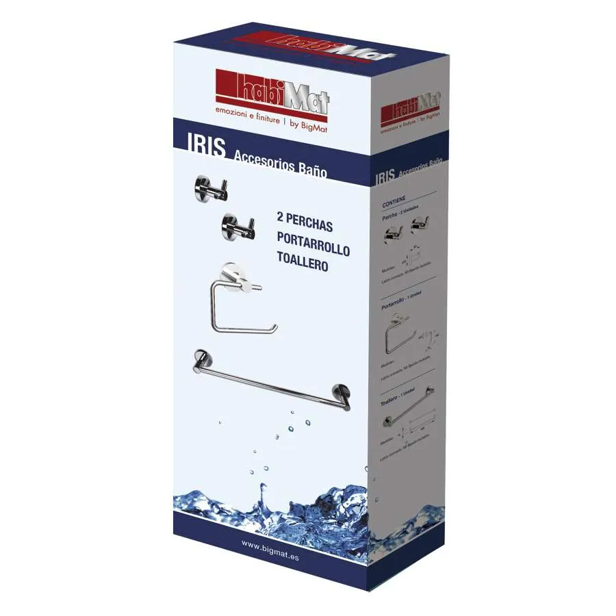 Resistente al Agua Conjunto De Accesorios De BaÑO Habimat Iris