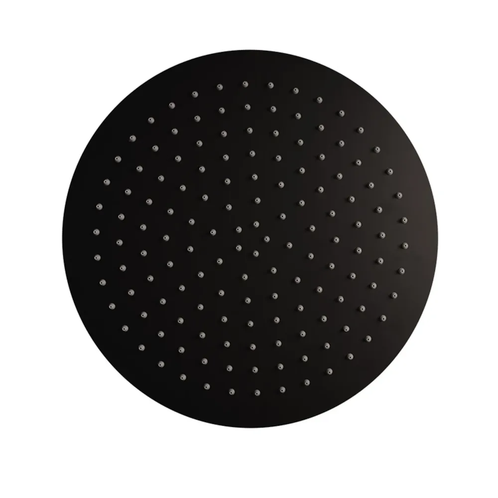 Resistente al Agua Soffione de ducha en acero inoxidable diámetro 30 cm color negro - Ares
