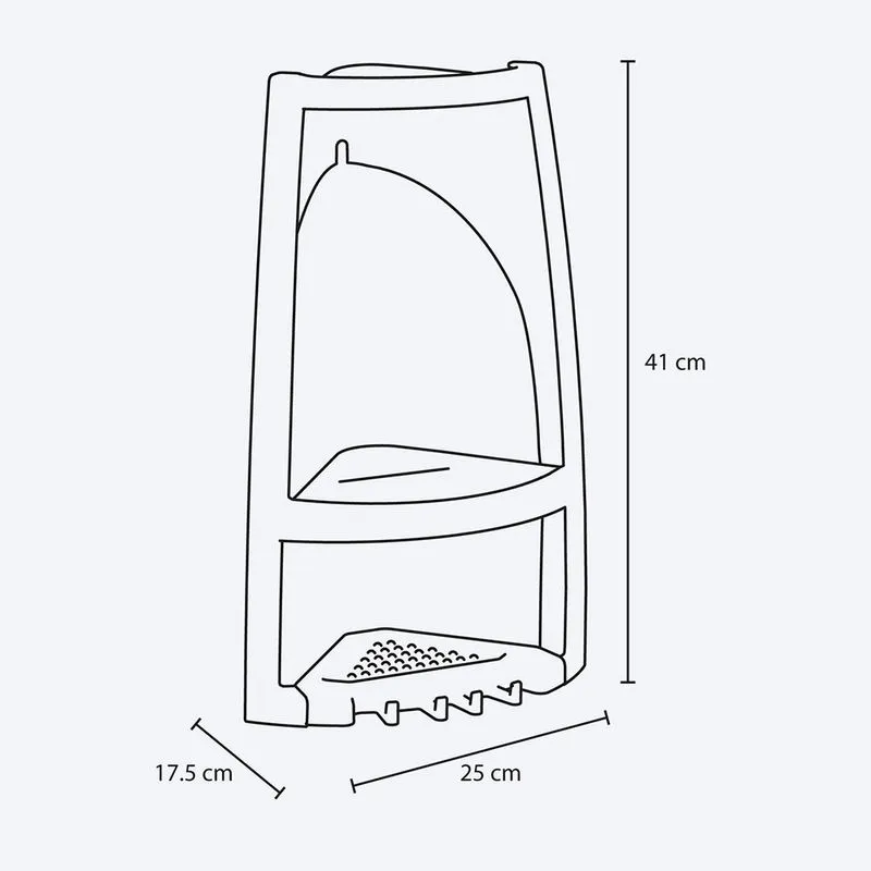 Esquinero para Baño Azul Verano Rimax