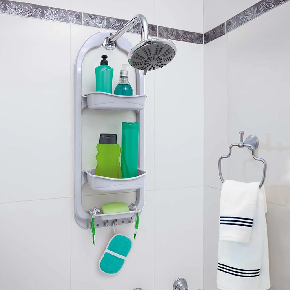 Organizador de ducha blanco marca Rimax