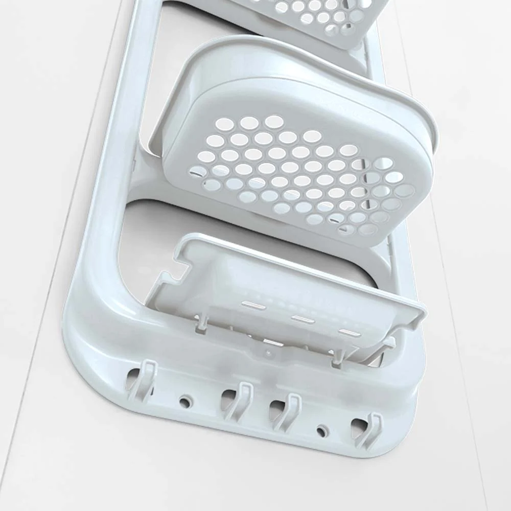 Organizador de ducha blanco marca Rimax