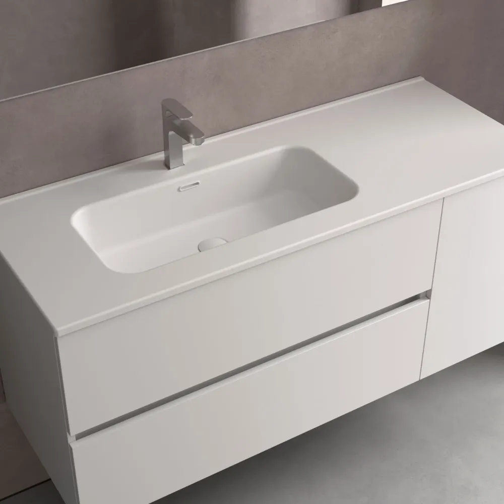Lavabo con Poza Desplazada CONSTANZA. Opciones de medidas y acabados SALGAR