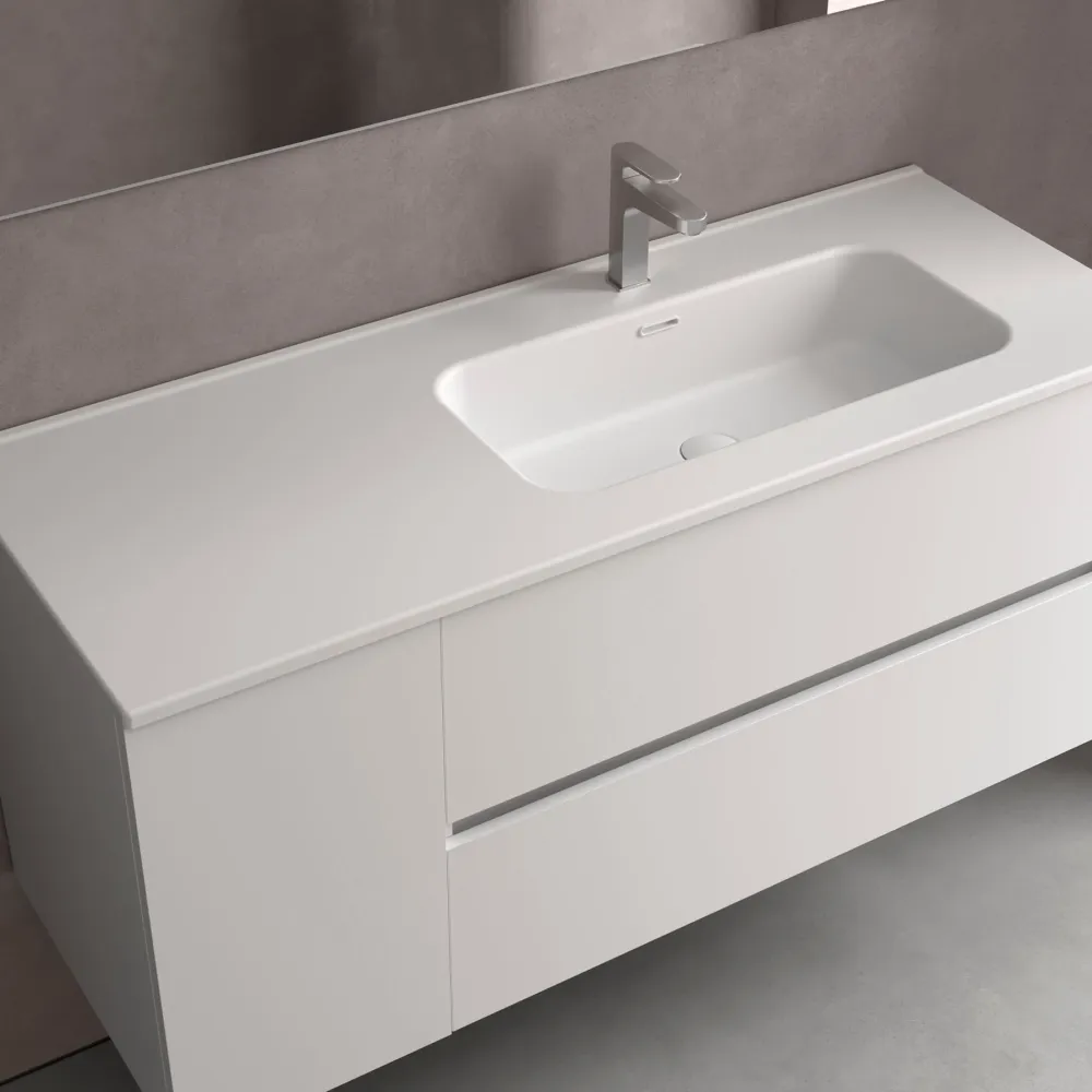 Lavabo con Poza Desplazada CONSTANZA. Opciones de medidas y acabados SALGAR
