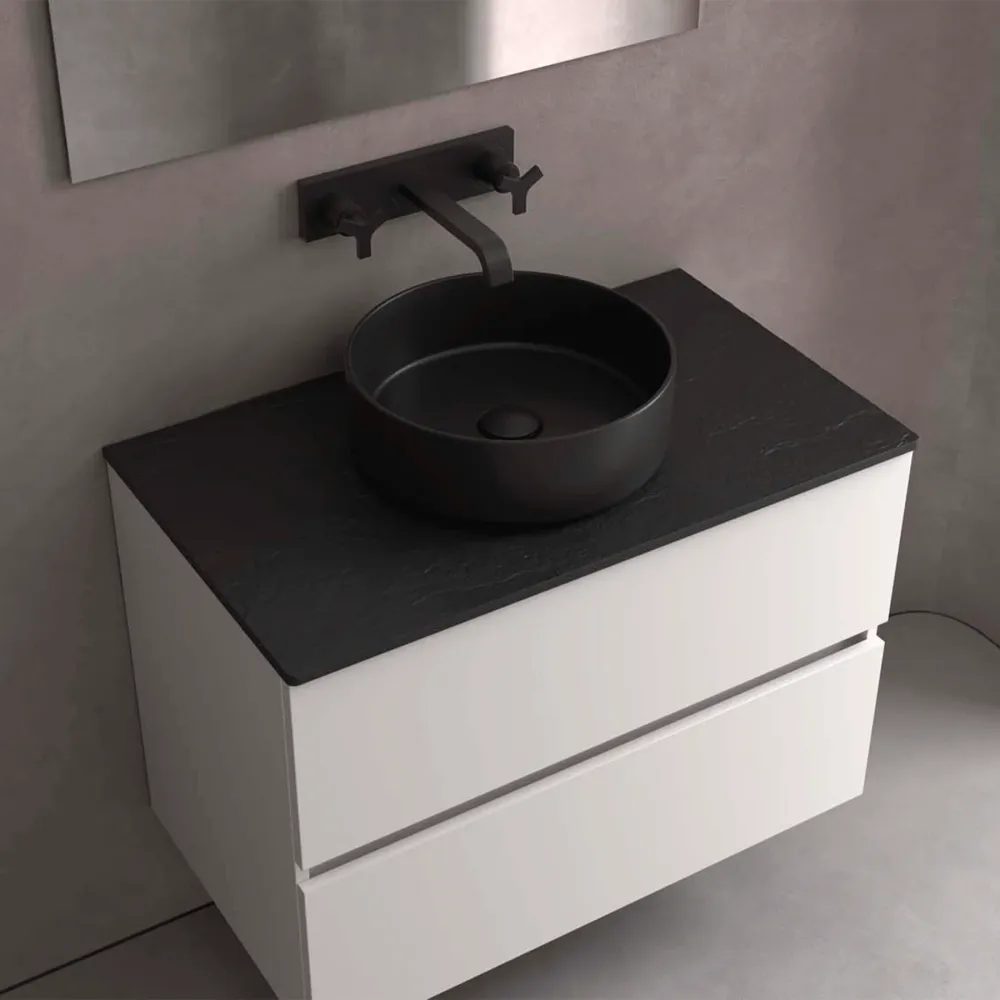 Lavabo de posar KANDY, Porcelana Blanca Ø 360 x 120 mm Blanco Salgar