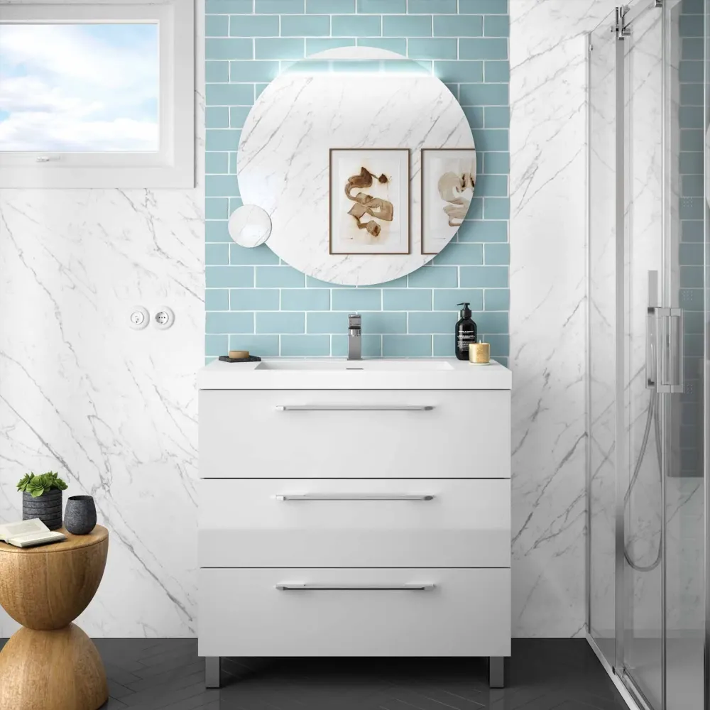 Lavabo TOSCANA Una Poza CARGA MINERAL BLANCA SALGAR