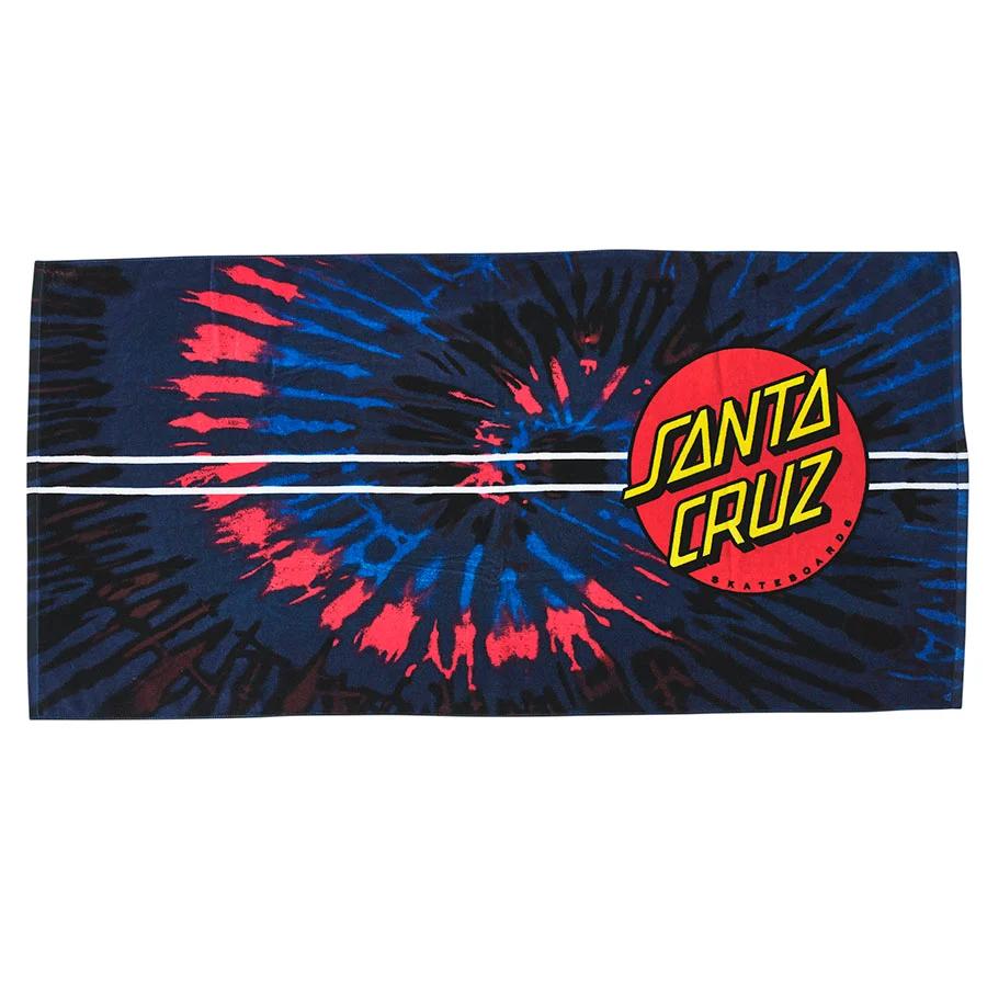 Santa Cruz - Toalla Classic Dot Black Tie Dye