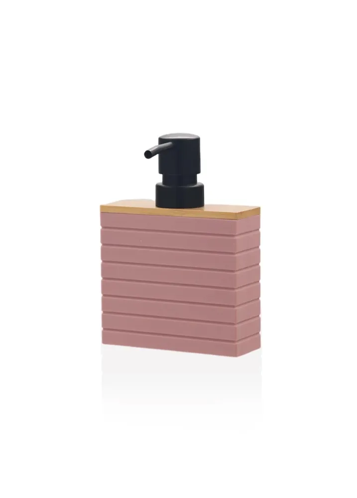 Dispensador de jabón líquido Mia Stripe rosa Selected Products - 871
