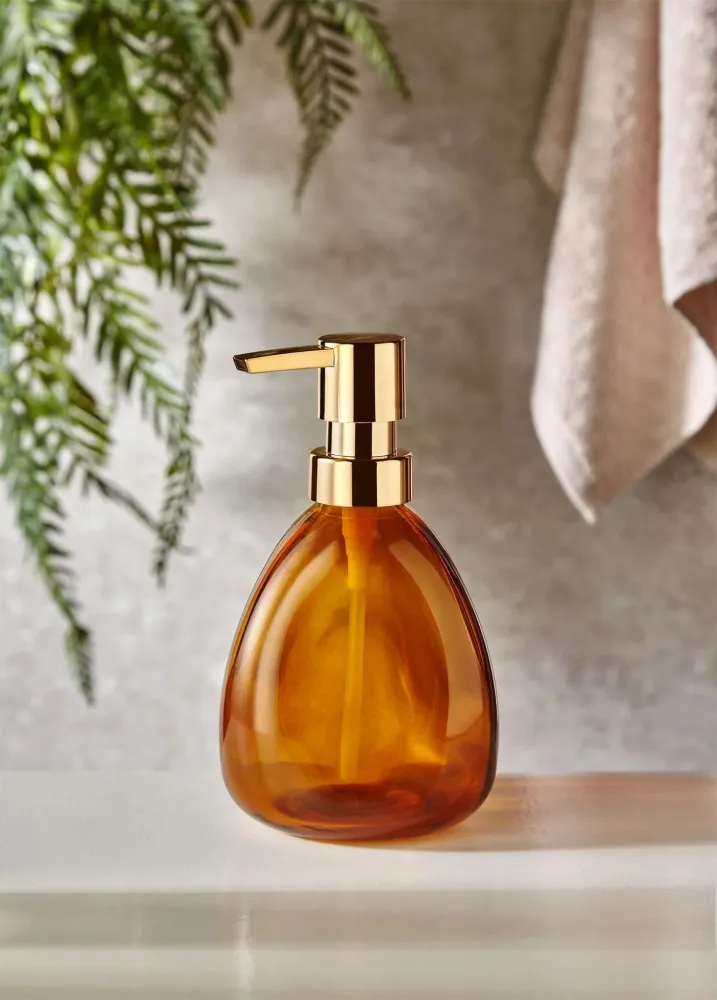 Mia Globo Dispensador de Jabón Líquido Ámbar 360ml (12.17 fl oz) Selected Products - 871