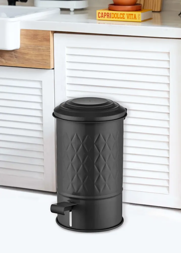Mia Prism Bote de Basura de Cocina Negro 24L (811.54 fl oz) Selected Products - 871