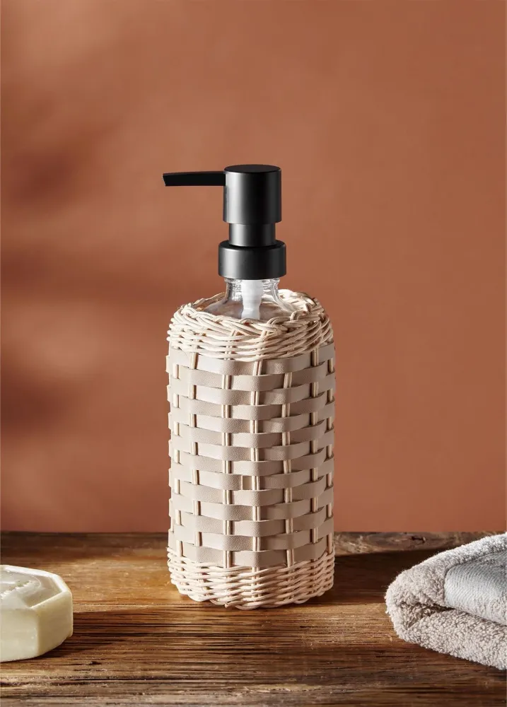 Mia Rattan Dispensador de Jabón Líquido Crema 483ml (16.33 fl oz) Selected Products - 871