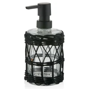 Mia Rattan Dispensador de Jabón Líquido Negro 330ml (11.16 fl oz) Selected Products - 871