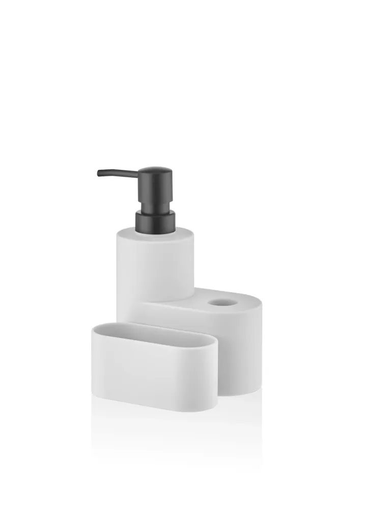 Set Dispensador de Jabón Líquido Redondo Mia Blanco Selected Products - 871