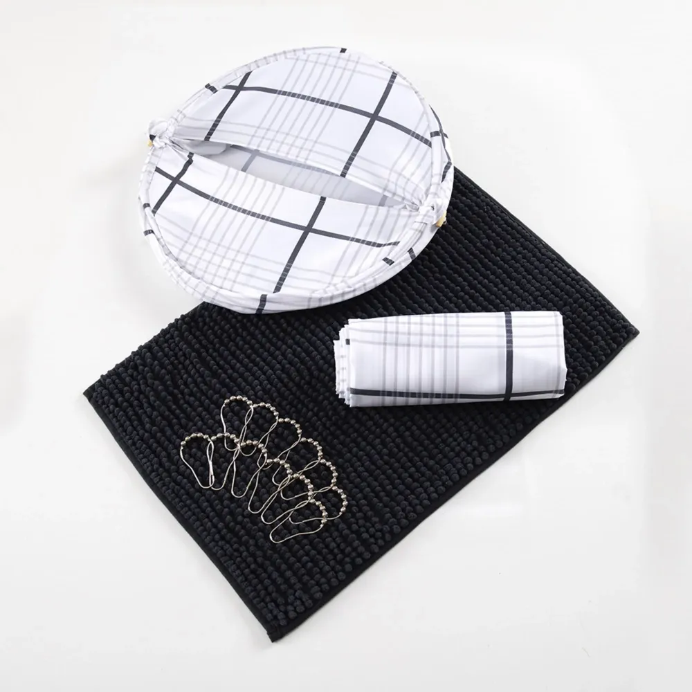 Set Cortina de Baño 4 Piezas Toco