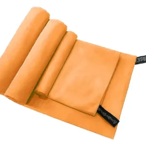 Set 3 Toallas Baño Viaje Microfibra Secado Rápido Naranja