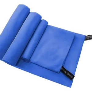 Set 3 Toallas Baño Viaje Microfibra Secado Rápido Azul