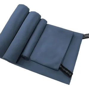 Set 3 Toallas Baño Viaje Microfibra Secado Rápido Azul Marino