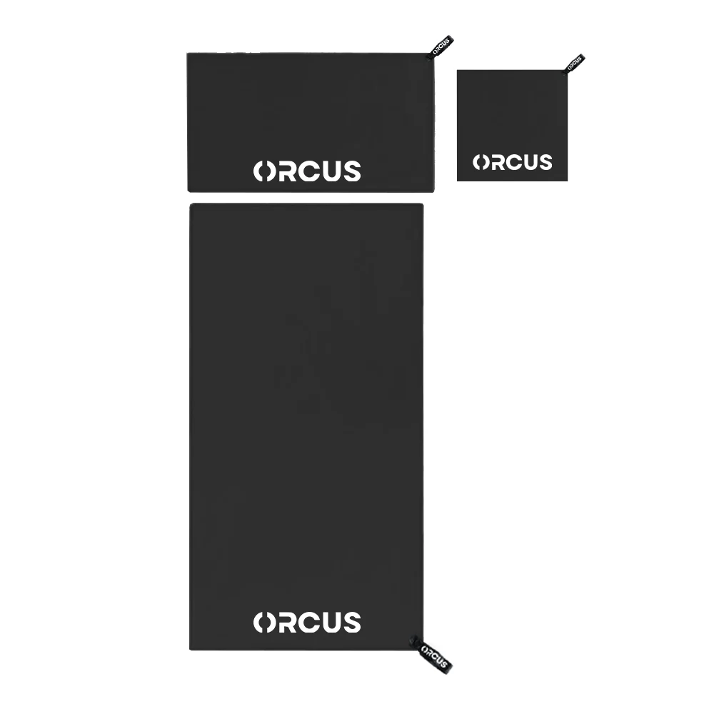 Set 3 Toallas De Microfibra Orcus Negro