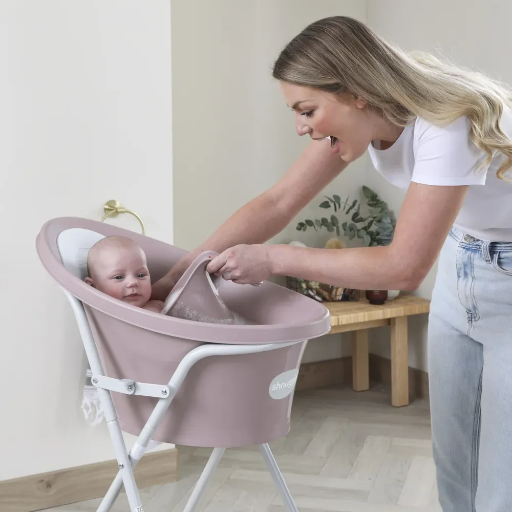 Jarra de baño Shnuggle Washy - Blanco/Gris
