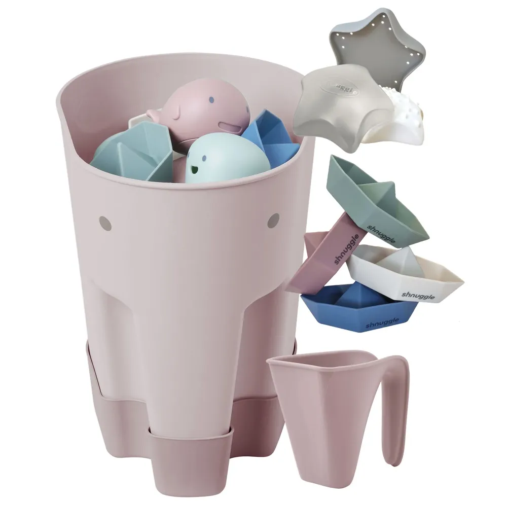 Paquete de 4 accesorios de baño Shnuggle Taupe