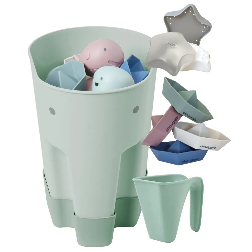 Paquete de 4 accesorios de baño Shnuggle Taupe