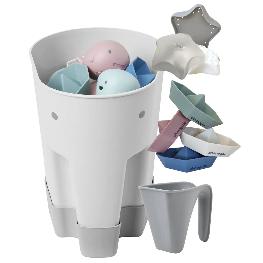 Paquete de 4 accesorios de baño Shnuggle Taupe
