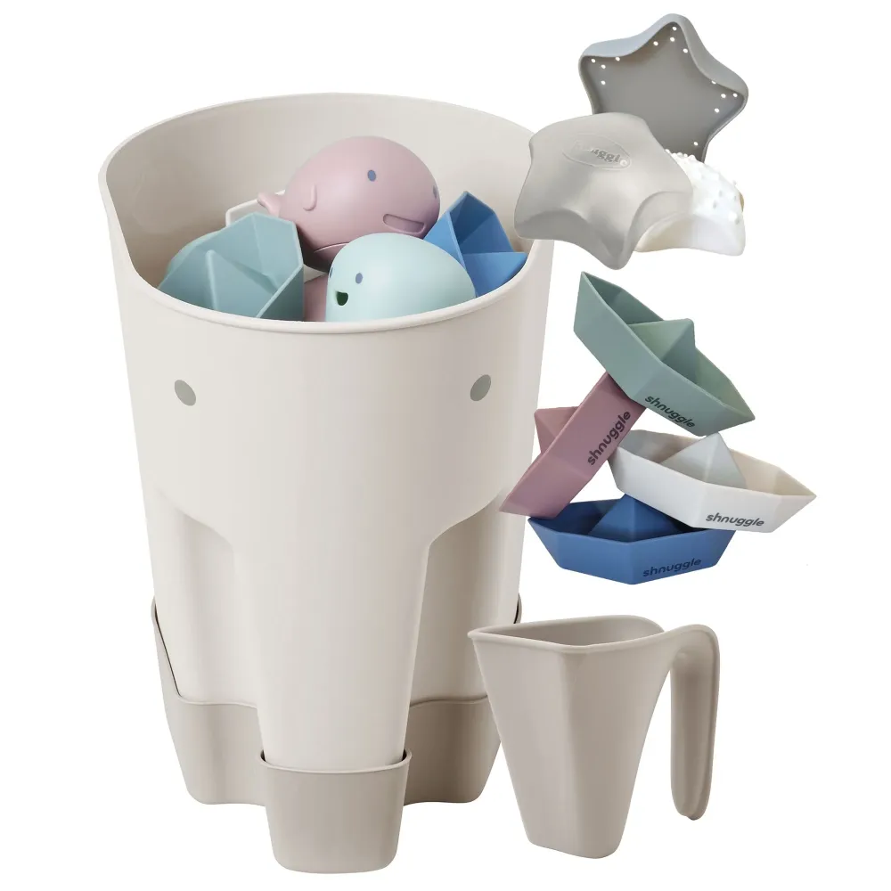 Paquete de 4 accesorios de baño Shnuggle Taupe