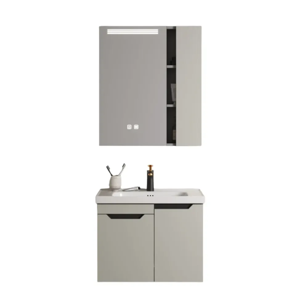 MUEBLE DE BAÑO ALUMINIO CON ESPEJO Y LAVAMANO Sirena Electronics S.A.