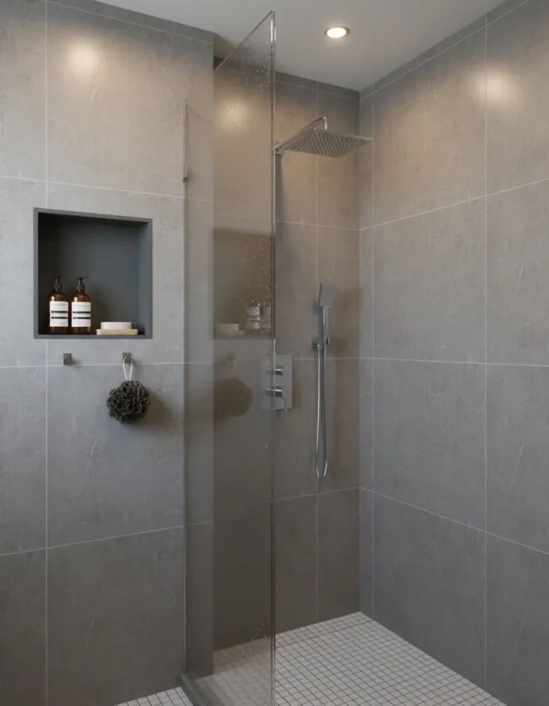 NICHO DE BAÑO - GRIS GRAFITO - SUS304 - 32 CM × 12 CM × (30 CM / 60 CM / 90 CM) Sirena Home Store