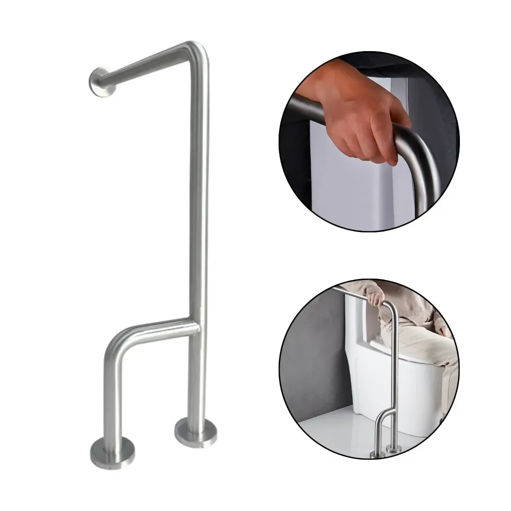 Barra Seguridad H Acero Inoxidable Mate 1 1/4" Piso/Pared SMART