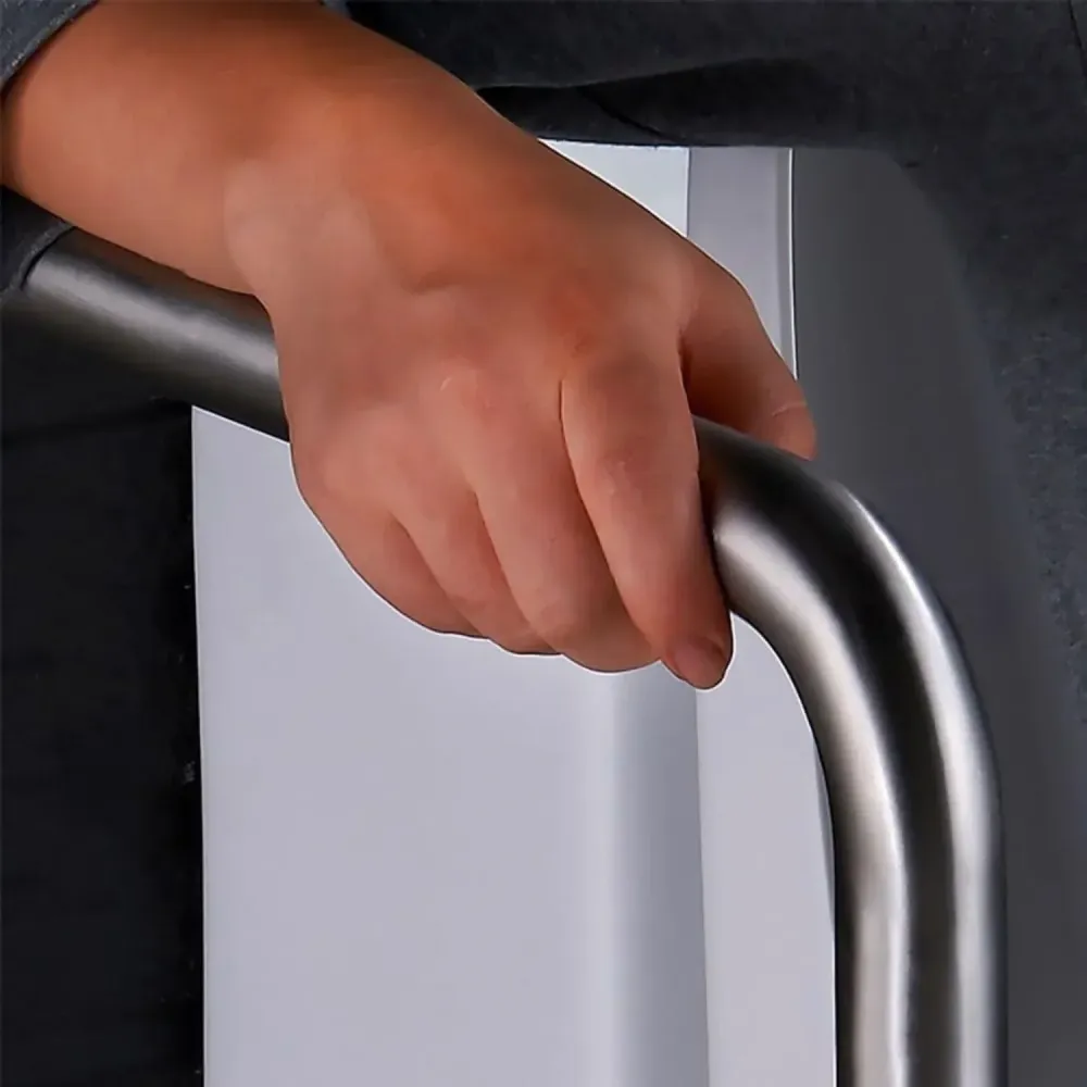 Barra Seguridad H Acero Inoxidable Mate 1 1/4" Piso/Pared SMART