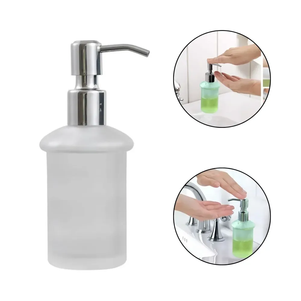 Dispensador de Jab¢n de Lujo de Mesa con Vaso de Cristal SMART