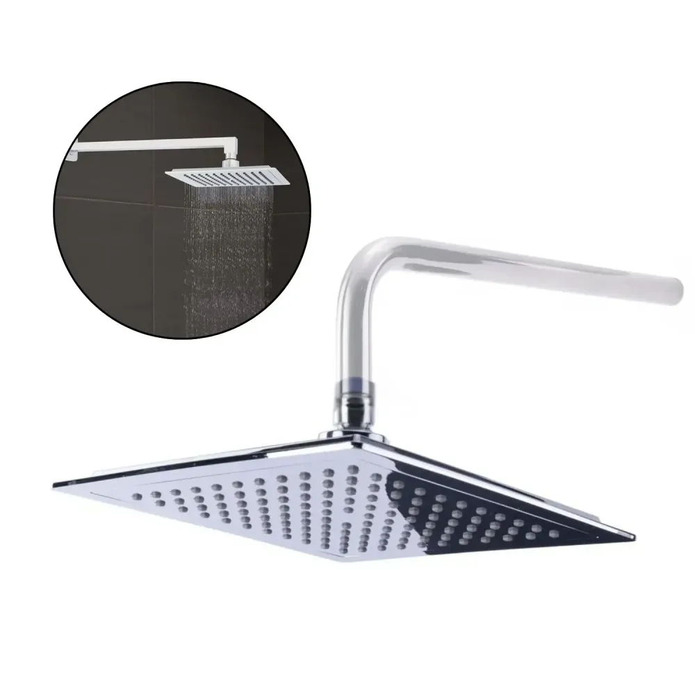 Regadera Cabezote de Ducha en ABS - Cromo Brillante - 22 cm - Sin Tubo SMART