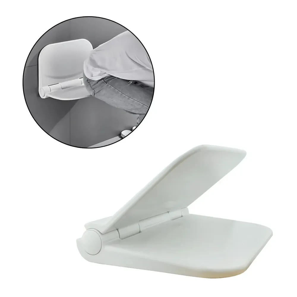 Silla Plegable para Baño -Ducha Blanco - Alta Resistencia 110 kg, Abatible SMART
