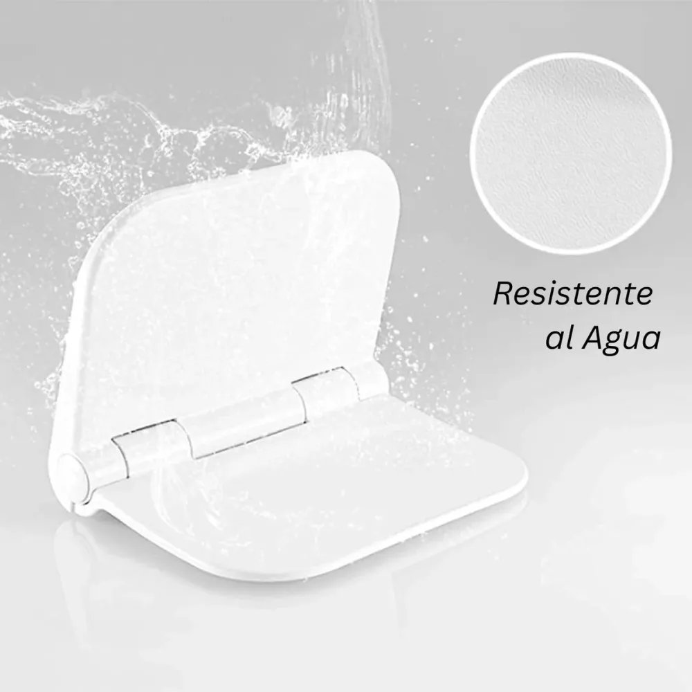 Silla Plegable para Baño -Ducha Blanco - Alta Resistencia 110 kg, Abatible SMART