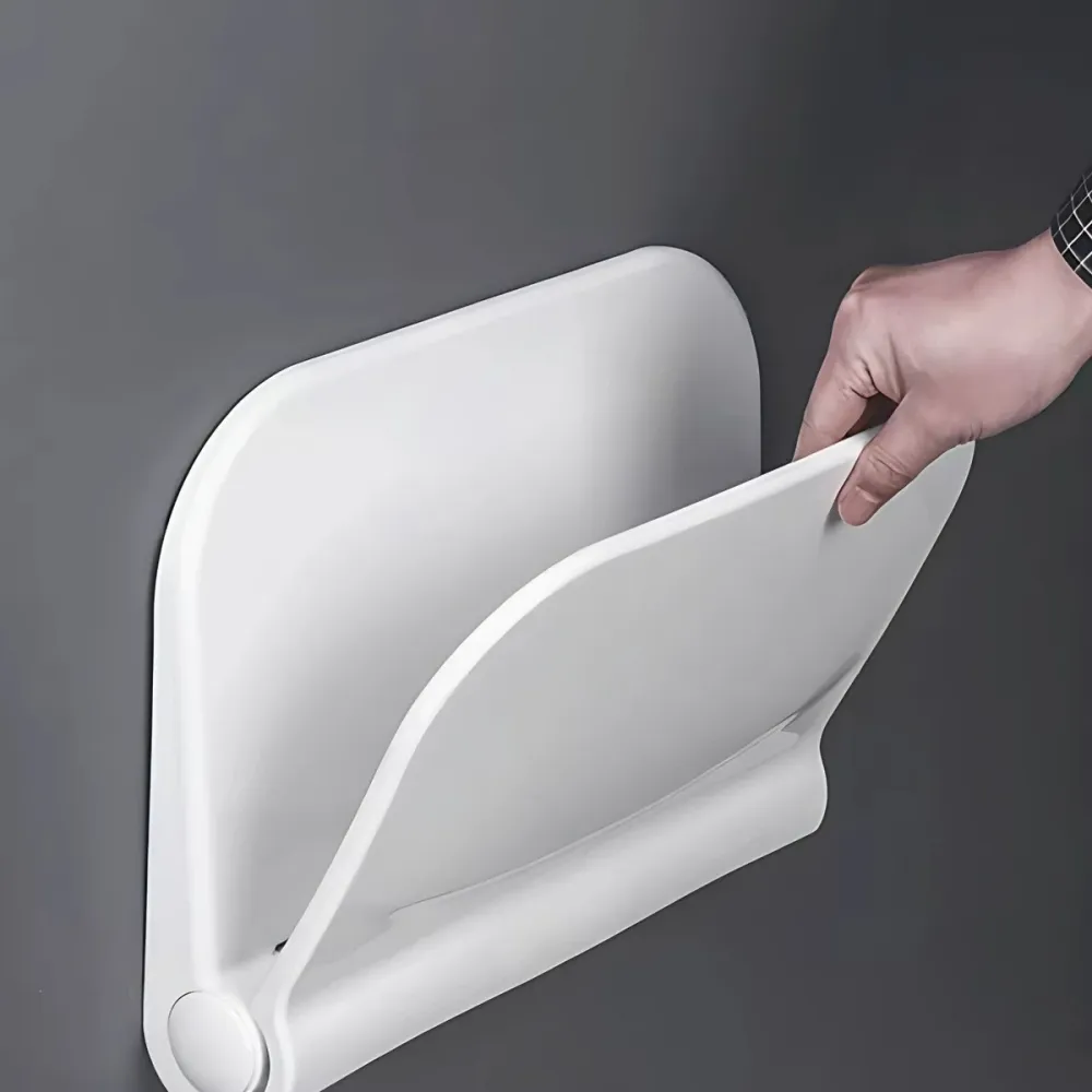 Silla Plegable para Baño -Ducha Blanco - Alta Resistencia 110 kg, Abatible SMART