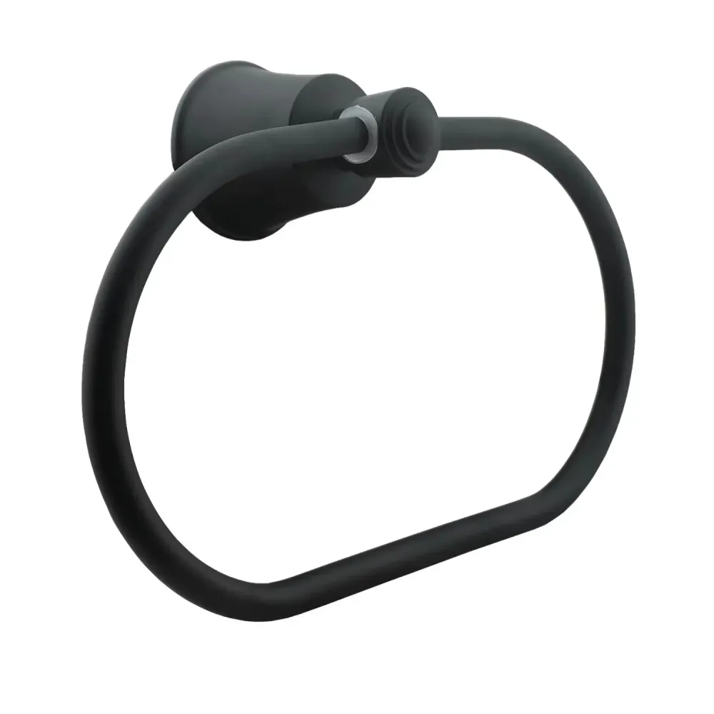 Toallero Aro L. Turmalina Negro (Aluminio) - Resistente La Corrosión SMART