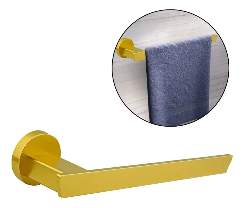 Toallero de Manos Amatista Dorado Aluminio - Alta Calidad SMART