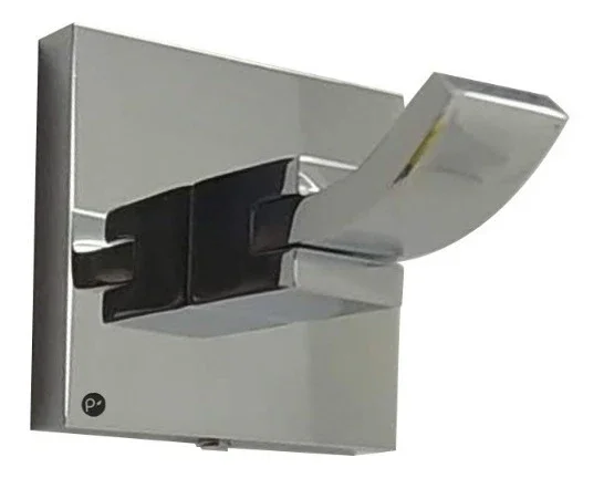 Toallero Perchero Base Cuadrado Bronce SMART