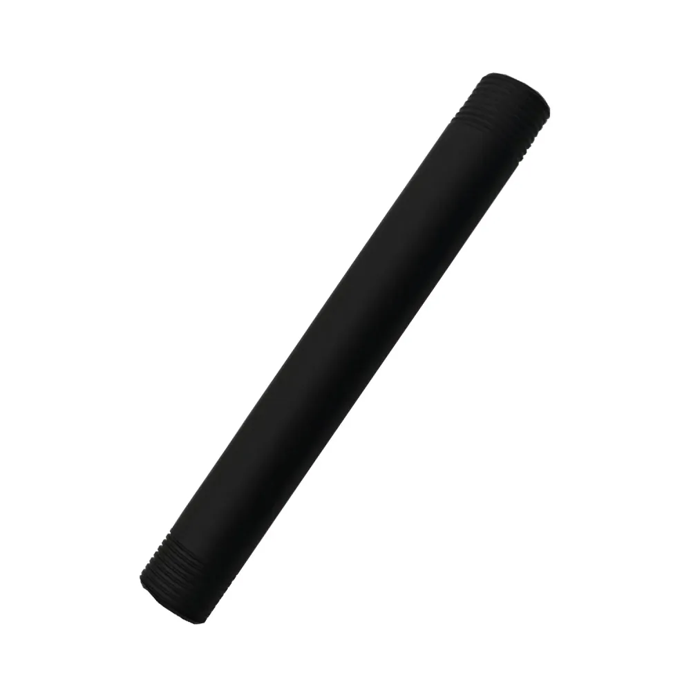 Tubo Redondo Ducha de Techo Negro 25 cm SMART