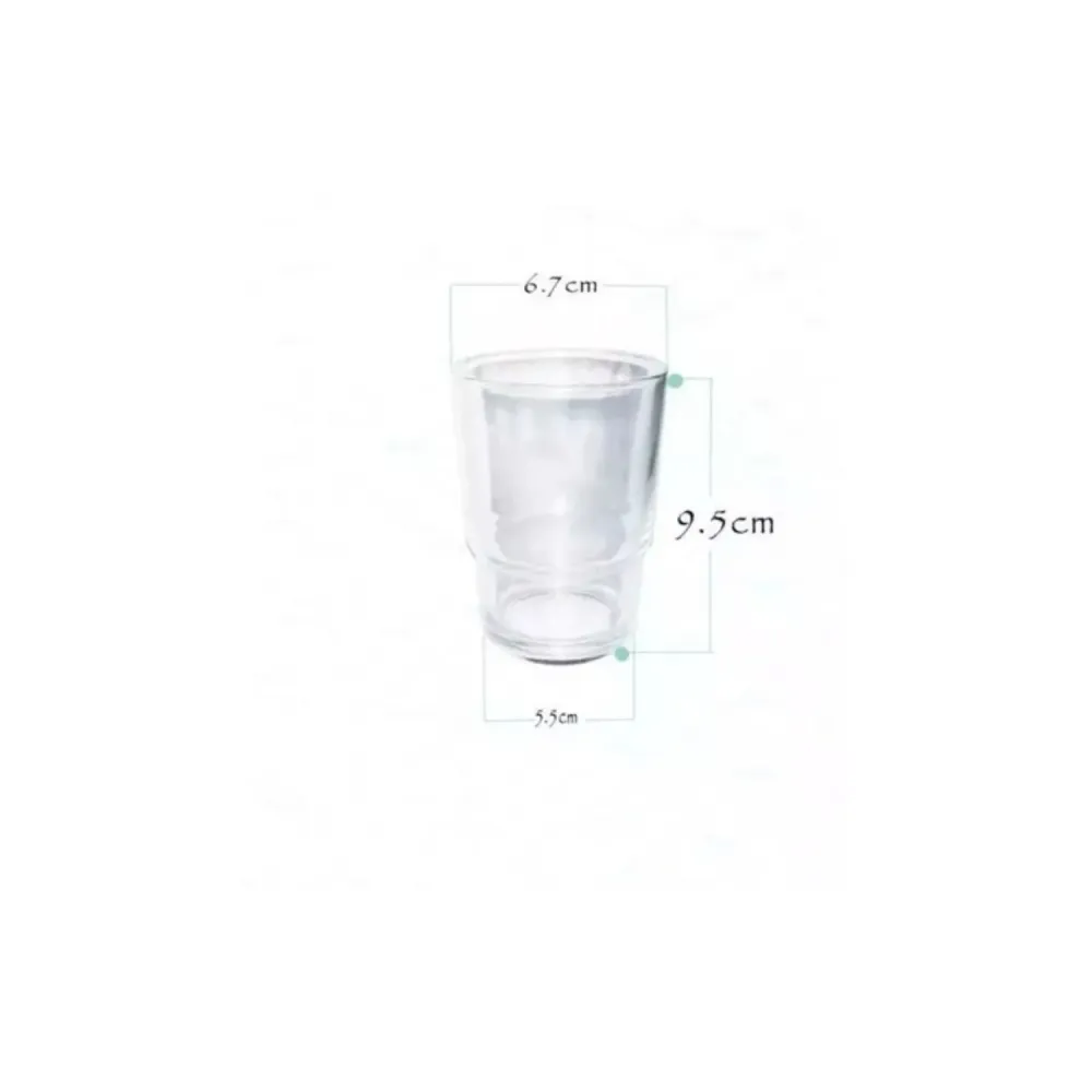 Vaso Cepillera En Cristal Transparente SMART