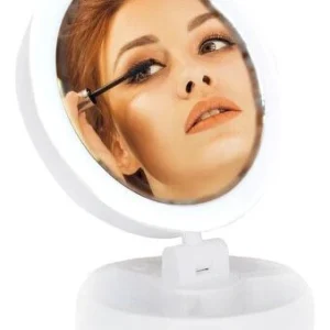 Espejo Led Recargable Jg-388 Con Aumento 10x Para Maquillaje Soluciones Informaticas