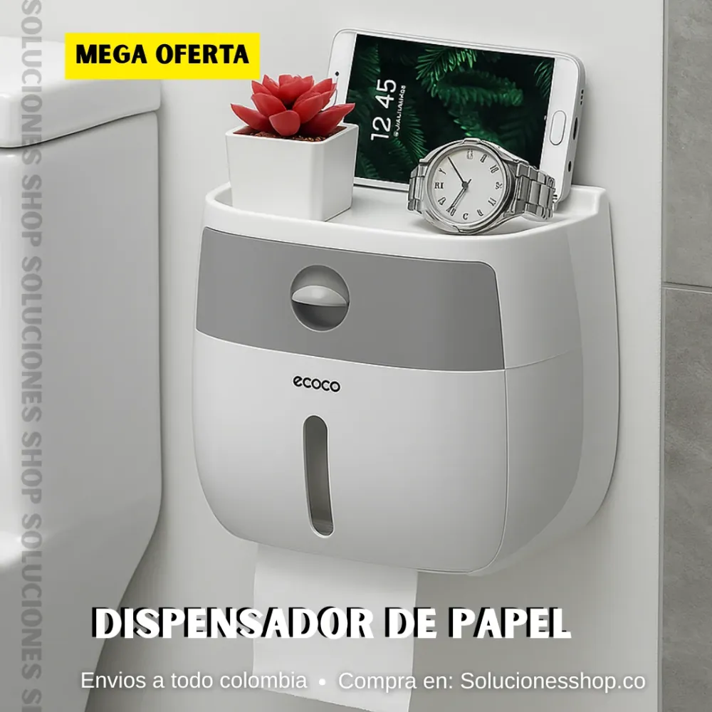 Dispensador de Papel Higiénico Multifuncional - ECOCO Soluciones Shop