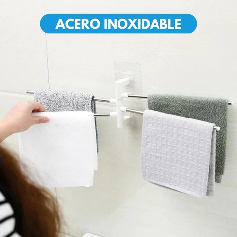 Toallero Giratorio En Acero Inoxidable + Envio Gratis Soluciones Shop