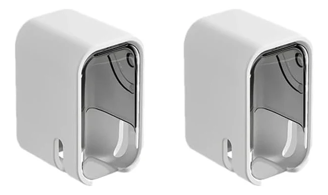 Soporte Cepillos Dientes Pared Baño C/tapa Antipolvo X2