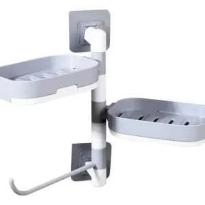 Soporte Organizador Giratorio Repisa Jabonera Toallas Baño